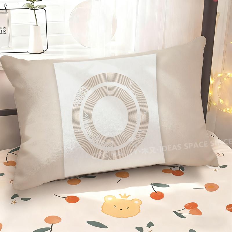Modern Circles Patterned Pillowcase Suitable For Sofa Bedroom Car Pillow Cover Cushion Rectangular Back Cushion