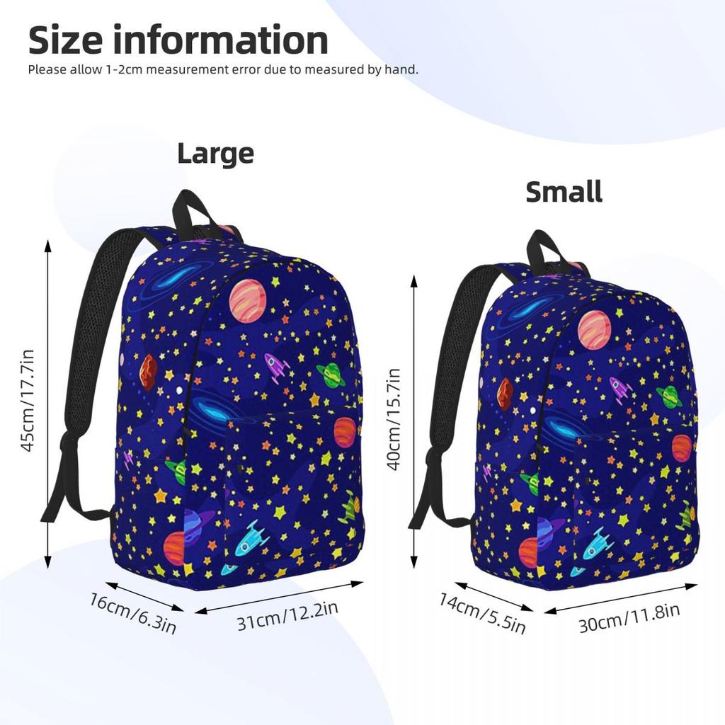 Starry Sky Space Galaxy Sun Moon Backpack Hot Sale Daypack Large Capacity Kids BookBag School Bag Shoulder Bags for Men Women