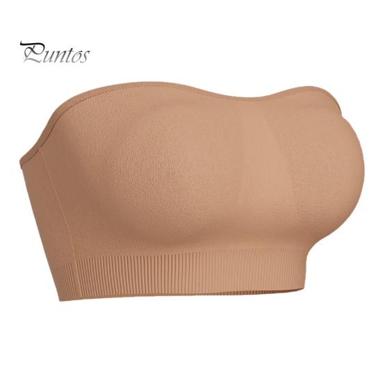 

Женский невидимый бюстгальтер-труба без бретелек, беспроводной, противоскользящий, силиконовый, пуш-ап, анти-воздействие, однотонный, эластичный, женский бюстгальтер-бандо, женское нижнее белье M бежевый