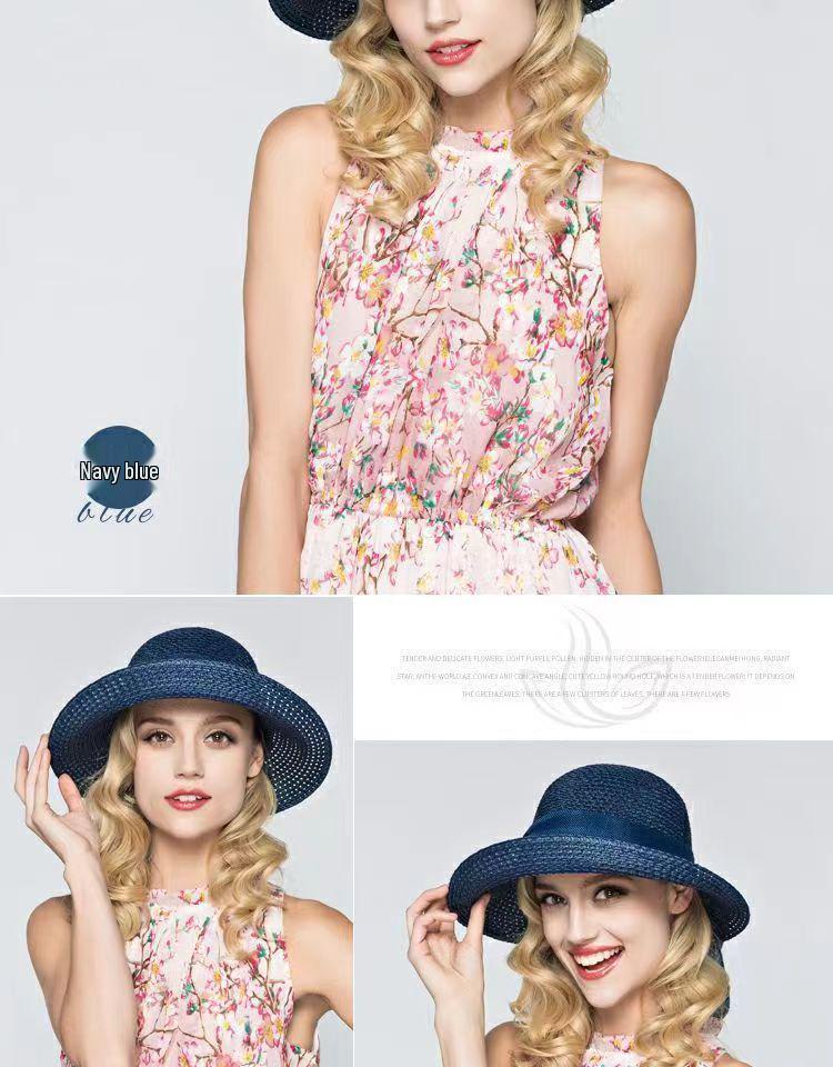 Korean Style Women's Foldable Wide Brim Beach Sun Hat