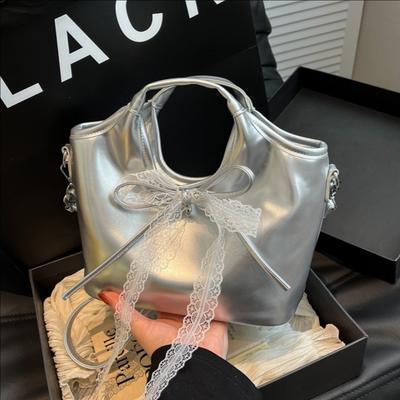 Bow Large Capacity Handbag Women's New Fashion Shoulder Messenger Bag