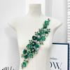 Big Rhinestone 3D Flower Applique for Sewing Clothing Headbands Diy Craft Party Decoration Fabric Trim