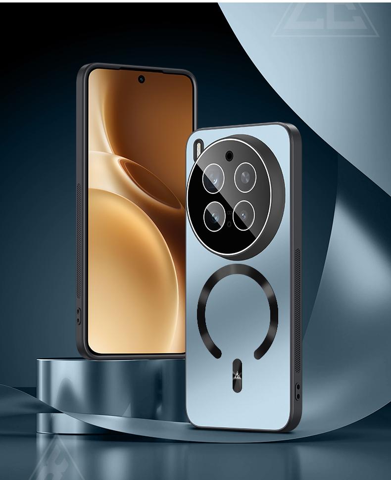 For VIVO X300 Pro Case Hard PC Matte Magnetic Wireless Charging Lens Protective Back Cover For VIVO X300 Pro Phone Shell