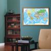Spanish World Map Poster Large Wall Art Decorative Educational Map for School Home Office Study