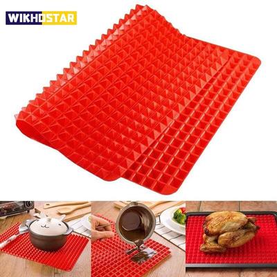Silicone Pyramid Baking Mat Cooking Pan Bakeware Pan Nonstick Healthy Food Grade Silicone Oven BBQ Mats Baking Grilling Tray