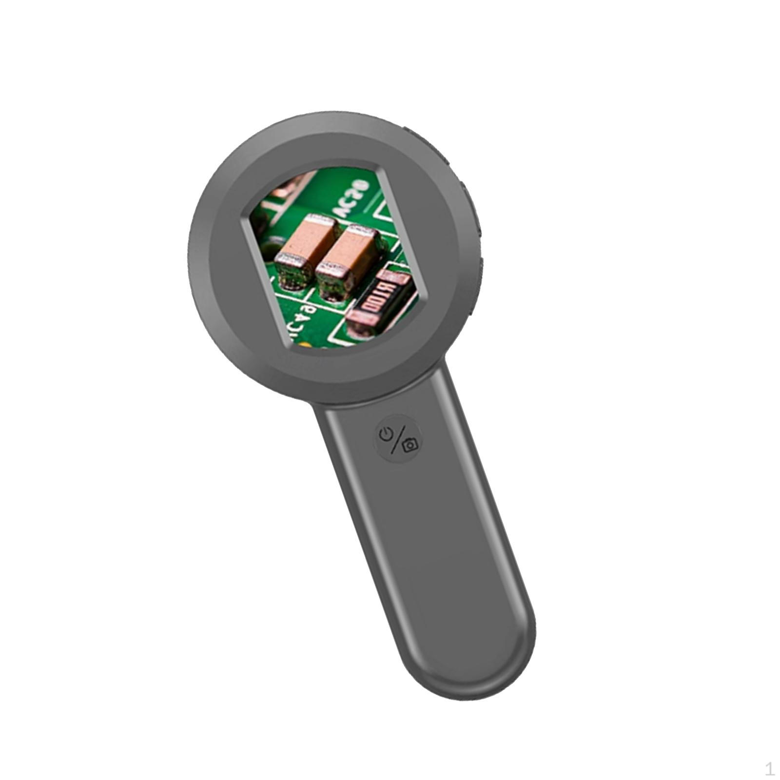 

Інструмент цифрового збільшувального скла з двокольоровим режимом освітлення 2-дюймовим екраном сірий колір