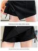 Summer Black High Waist Ruched Mini Skirt for Women - Slimming, Irregular A-Line Design, Polyester