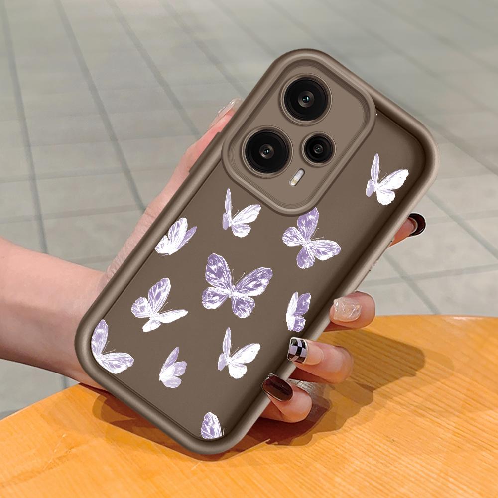 Soft Silicone Square Ladder Printing Pattern Phone Casing Full Cover Camera Shockproof Protection Rubber Case for Xiaomi Redmi