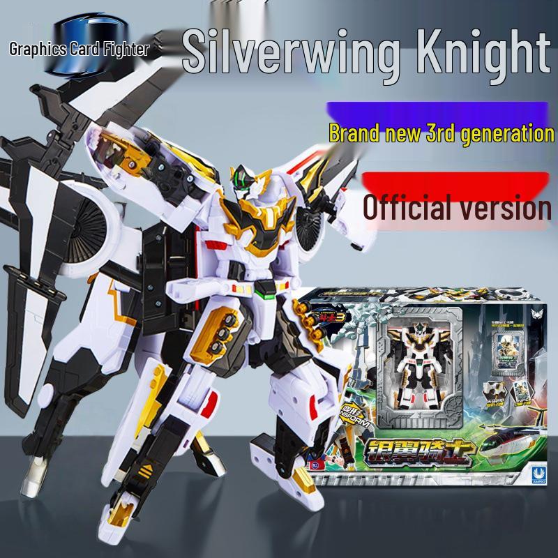 Authentischer Flash Card Fighter 3: Roter Seelenkönig Phantom Schnelle Verwandlung Roboter Spielzeug