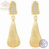 WUIHA Vintage 100% 925 Sterling Silver VVS1 D Color Real GRA Moissanite Diamonds Gemstone Drop Dangle Earrings Fine Jewelry