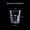 Thickened Transparent Octagonal Disposable Hard Plastic Cups
