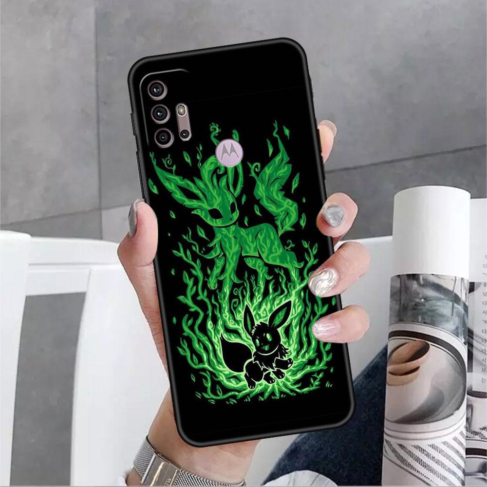 Pokemon Pikachu Cool Case For Motorola G30 G60 Edge 20 G9 G22 G8 Power G31 G500 G50 30 Pro Black Soft Phone Capas