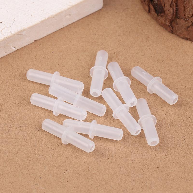 10Pcs Aquarium Airline Tubing Connectors Plastic Valve Joints Fish Tank Transparent Air Tube Adapters For 4Cm Id Air Line Hose