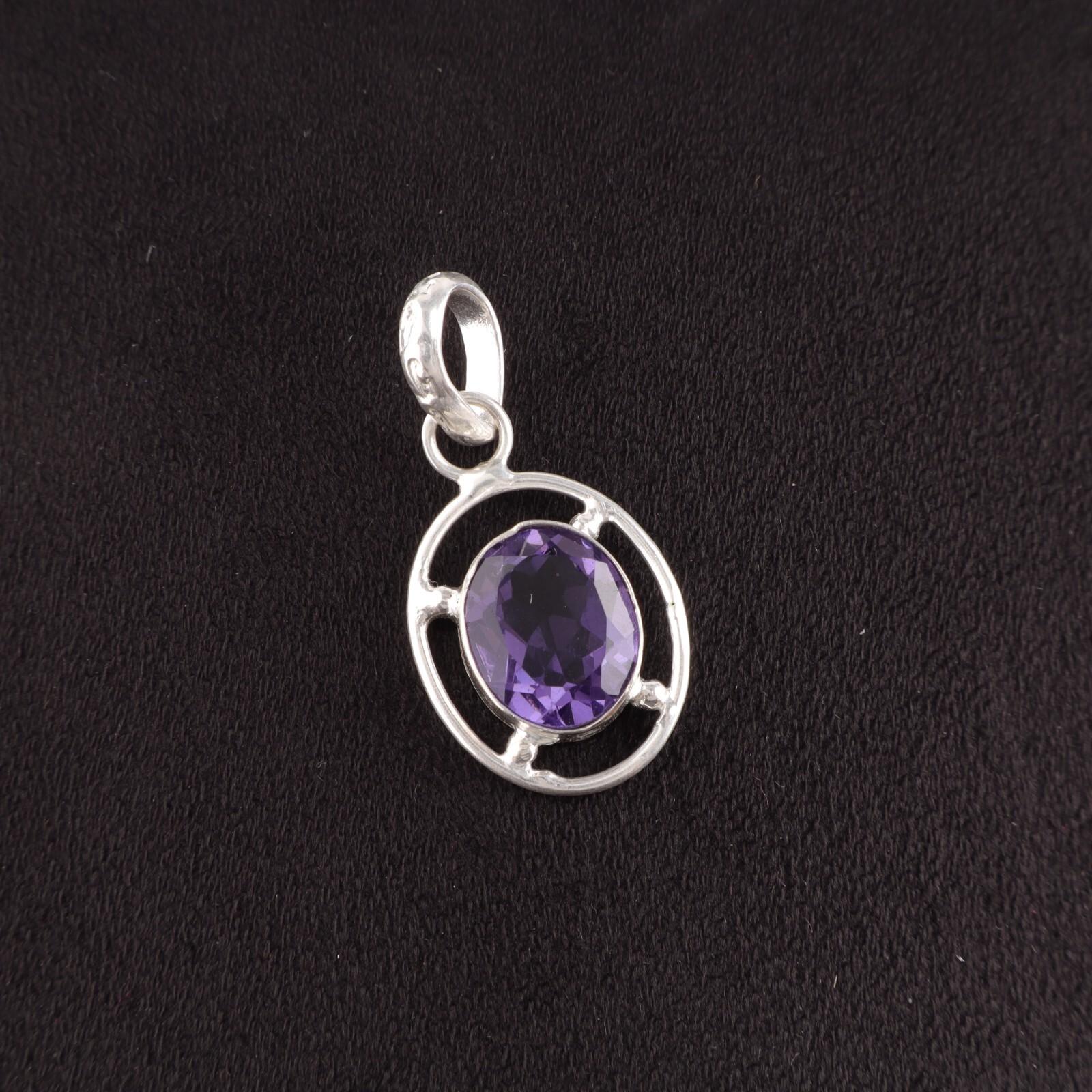 

Натуральный камень иолит 925 стерлинговое серебро ювелирные изделия ручной работы кулон для женщин PP-6-8