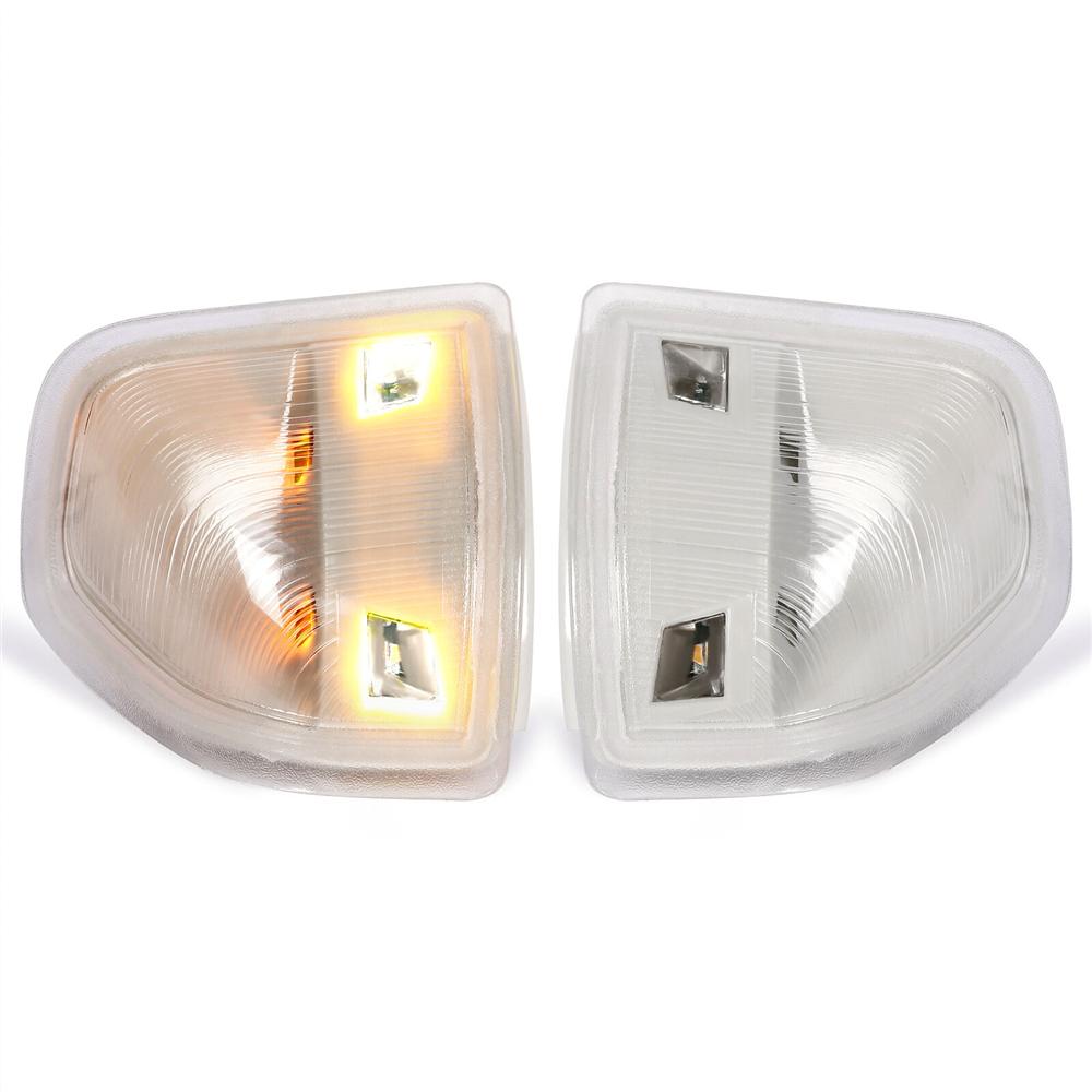 For Dodge Ram 1500 2500 3500 LED Side Mirror Turn Signal Lights Clear Lens Amber