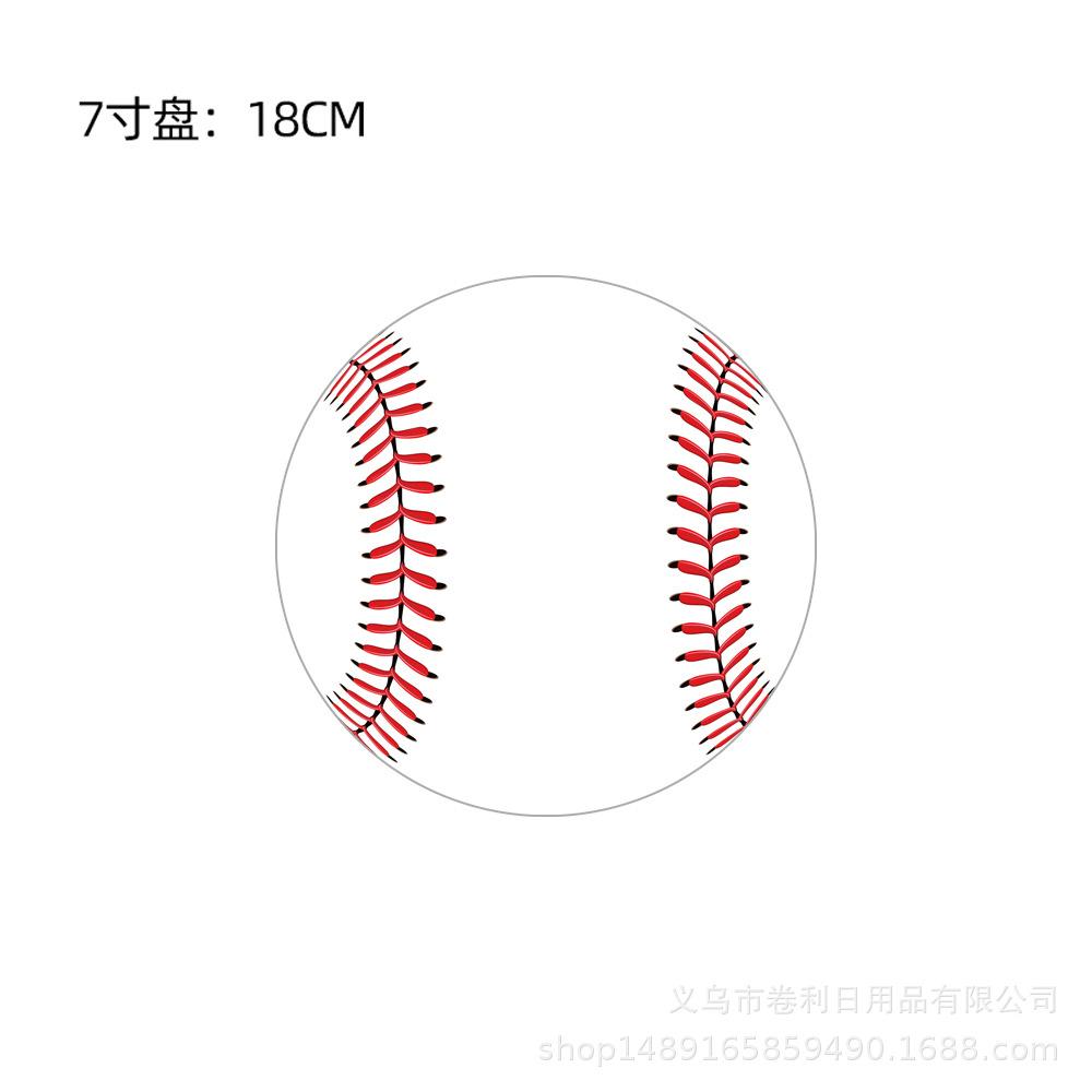 Baseball Baseball Themenparty Zubehör Geburtstagsdekorationen Einweg-Pappteller Pappbecher Papierservietten Tischdecke