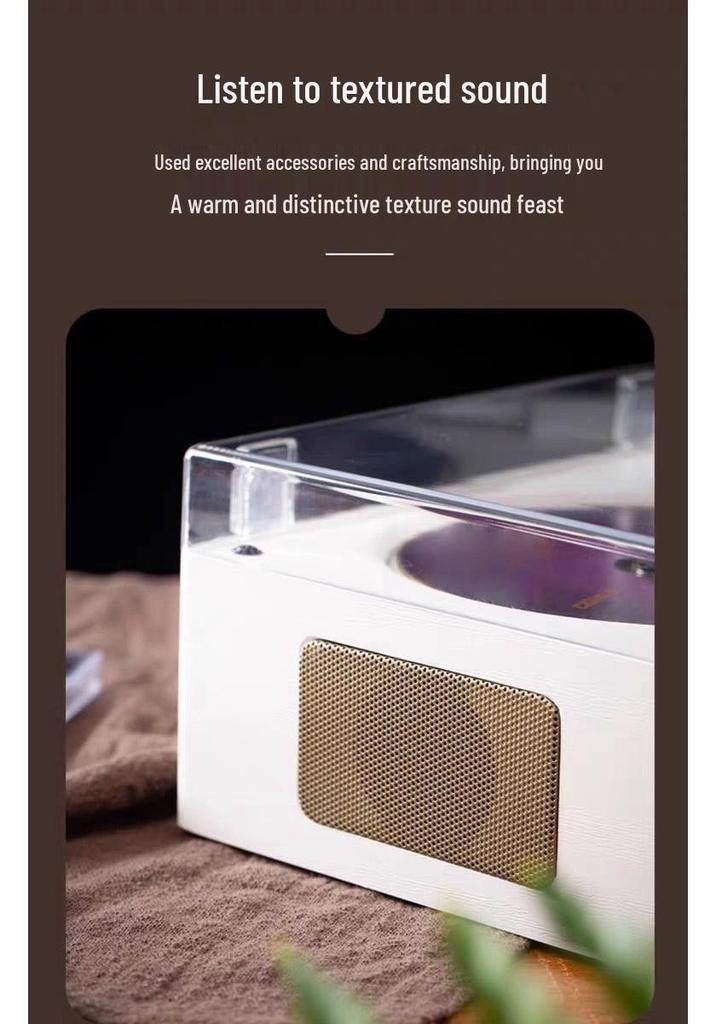 Bluetooth CD Player & Home Speaker - Multi-Function Music & Album Player