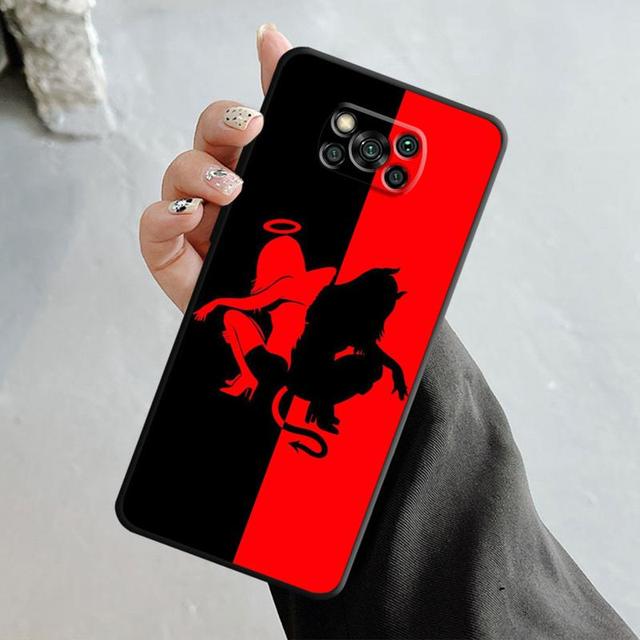 Aripi de înger și demon fete pentru Xiaomi Poco X3 Nfc X4pro X5 M3 pentru Mi 12 13 11 10 10t 8 Note10 Lite 11ultra 11t Pro F1 Cover