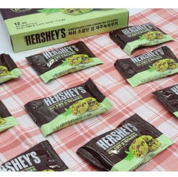 HERSHEY Chocolate Chip Jeju Green Tea Cookies 12pcs, 144g