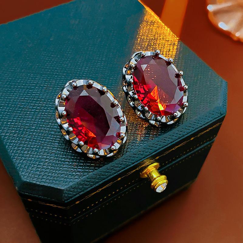 Baroque Style Zircon Earrings,Ornate Filigree Gemstone Earrings,Vintage Gemstone Drop Earrings,