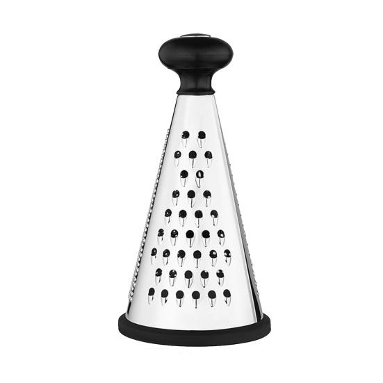 Stainless Steel Cone Grater with 3-in-1 Blades Multi-Function Cheese Garlic Shredder Dishwasher Safe Essential Kitchen Tool for Fine Coarse Grating