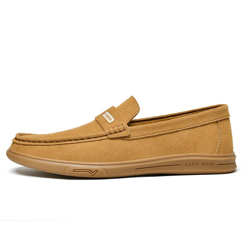 Übergröße 48 49 50 Herrenmode Wildleder Leder Slip-On Loafer Fahrermokassins Weiche Sohle Freizeit Ballerinas Dropshipping