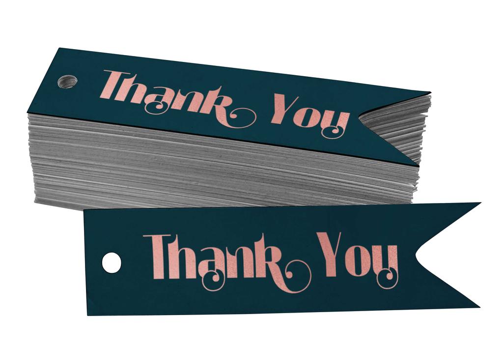 Inkdotpot Gold Foil Paper Hang Tags Thank You Bridal Shower Favor Tags 100