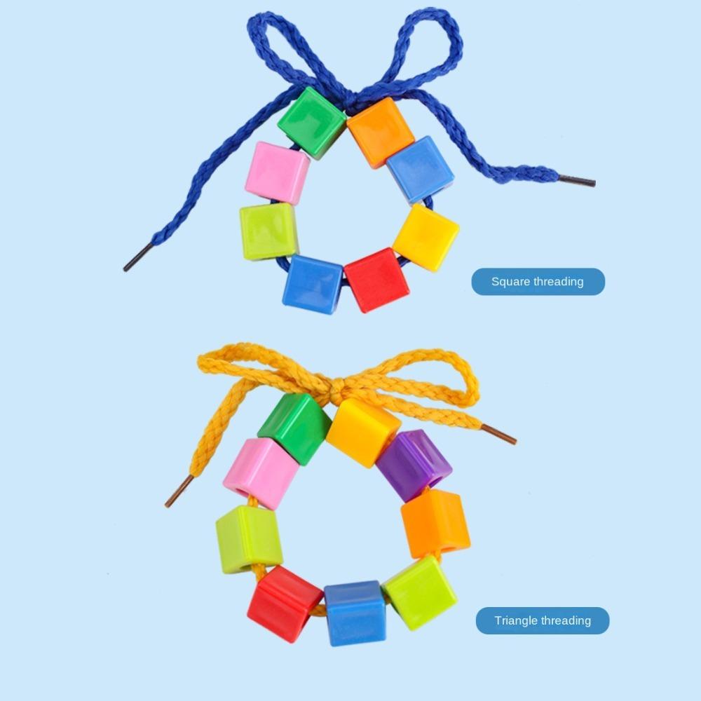 Crafts Lacing Beads Toy Training Toys Rainbow Lacing Beads Toys  Kids Toys