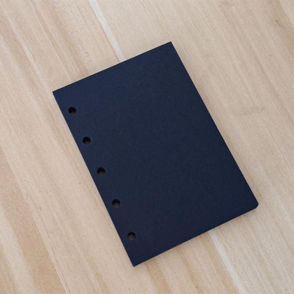 M5 Loose-Leaf Notebook Planner Refill: Blank, Colored, Pre-Punched Vintage Pages