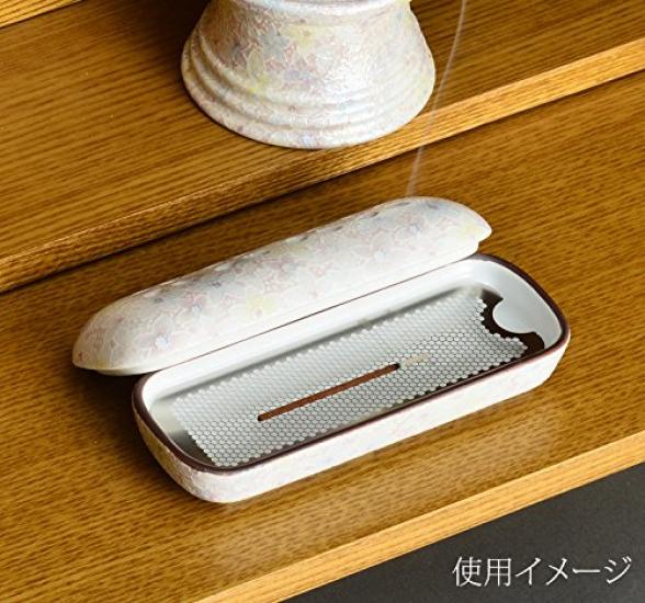 Sunmany Incense Holder Authentic Arita Easy To Made In Stylish and Blends with Interior for Buddhist Modern Buddhist Hanakage Small Flower for Small X