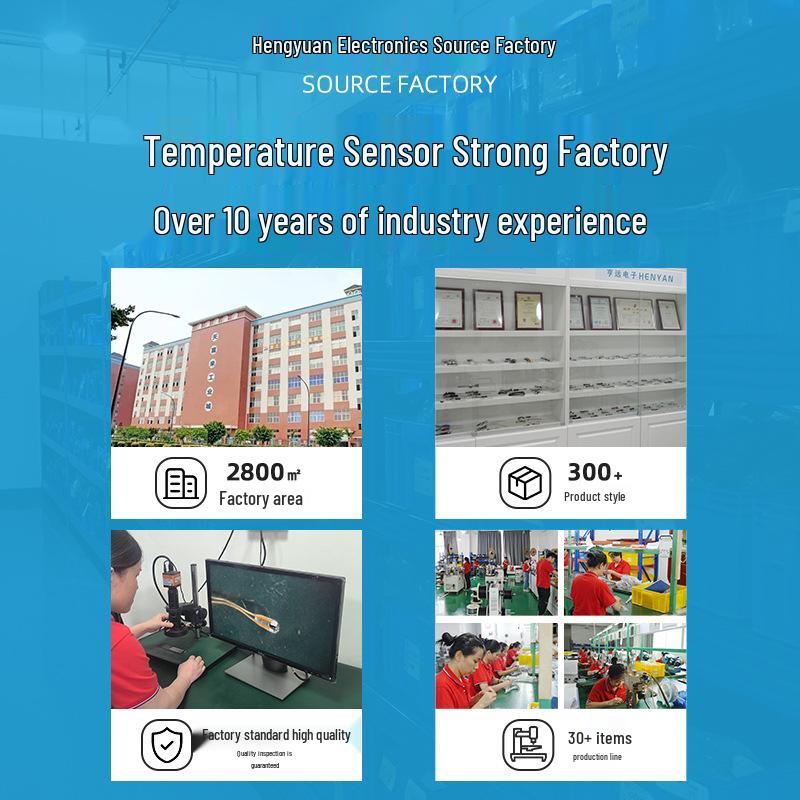 Wall-Hung Boiler Thermistor Sensor: Built-in G1/8-10K NTC Temperature Measurement.