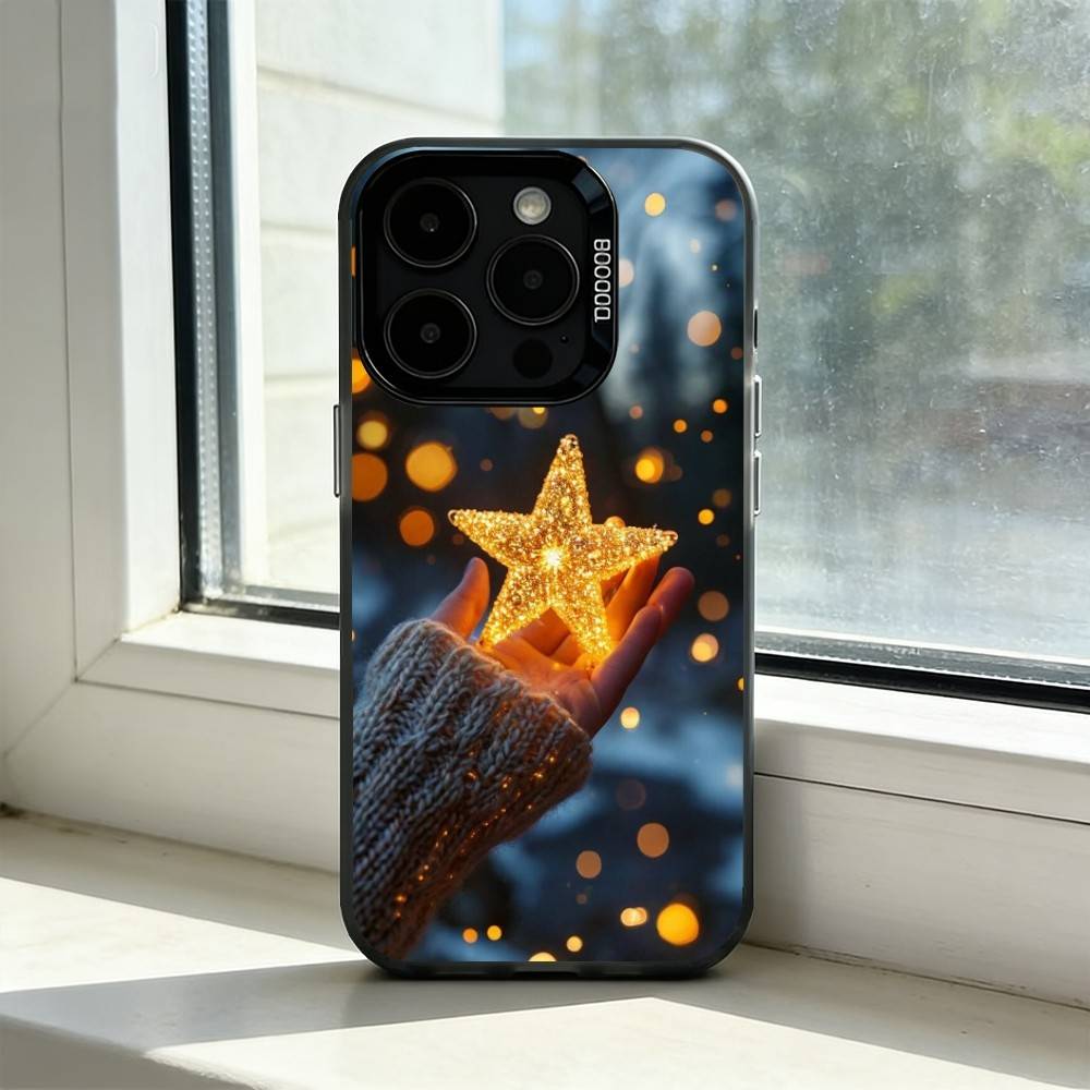 

Christmas Art winter C-Coffee Phone Case For iPhone 17,16,15,14,13,12,11 Plus,Pro Max,XS,Colorful Silver Phone case Funda Cover iPhone16promax