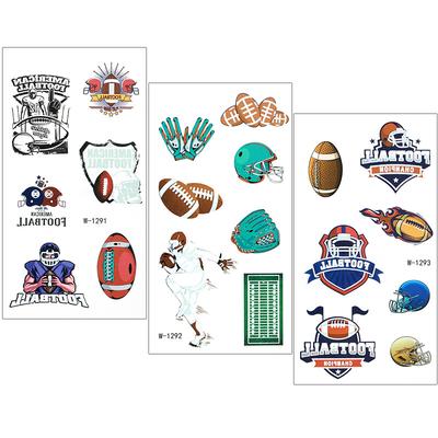 Cartoon Tattoo Sticker Game Rugby Flag Party Tattoo Waterproof