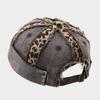 Cappellino Streetwear con Stampa Leopardo, Finitura Lavata e Vestibilità Regolabile per Stile Hip Hop Uomo Donna