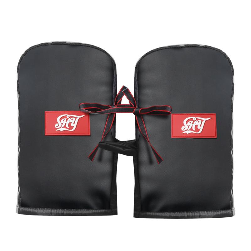 Winter Warm Waterproof Electric Scooter & Bike Handlebar Gloves - Windproof, Velvet Lined Motorcycle Covers
