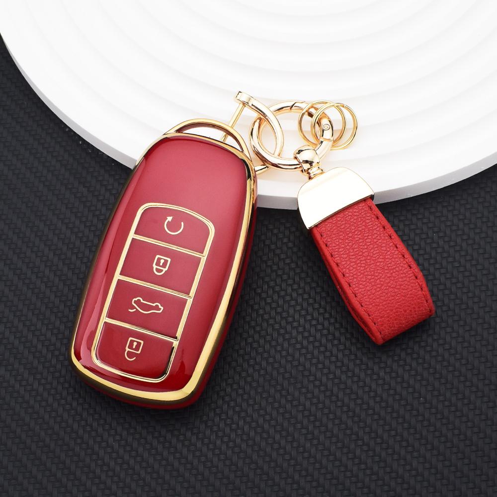 TPU Remote Key Shell Protection for Chery Ebro S800 S700 Jaecoo J7 J8 Omoda 5 C5 Car Key Case Cover Keychain Auto Accessories