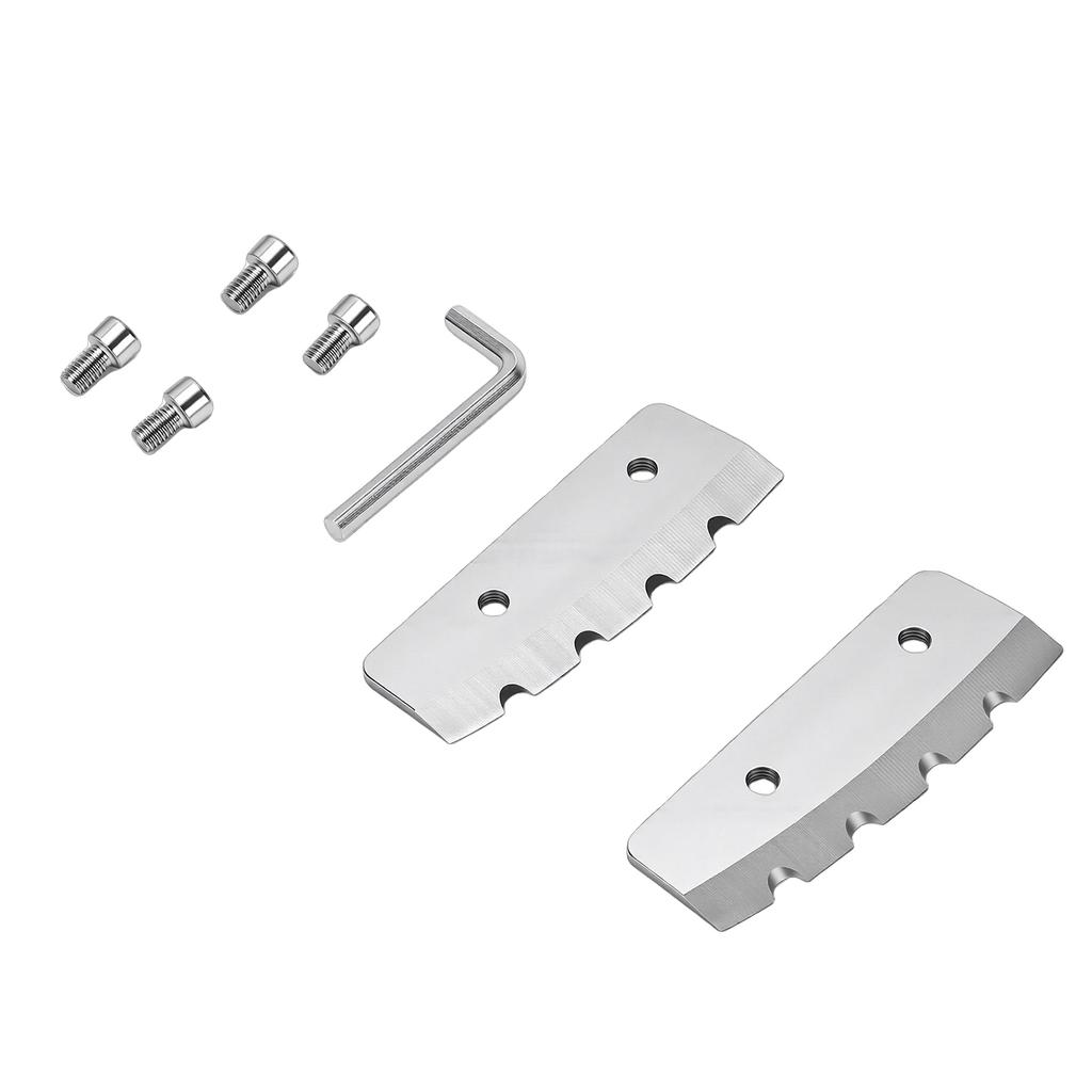 2 Pcs Ice Auger Blade Suitable for Eskimo 6 Inch Augers Hard Alloy Steel Ice Drill Blade Replacement with Screws and