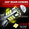 2pcs P21/5W Car LED DRL Blubs Daytime Running Light BAY15d 1157 7528 Canbus Error Free For Jeep Renegade SUV BU B1 2014-2020