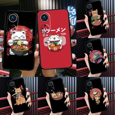 Neko Ramen Japón Gato Anime Para Huawei P30 Pro P20 P40 Nova 5T 9 P Smart Z 2021 Funda Coque Para Honor 8X 9X 10i 50 Lite