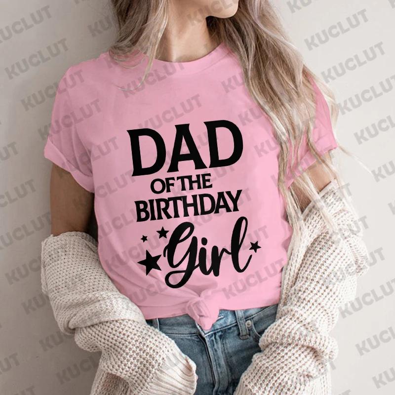 Papa, Mama, Schwester, Bruder des Geburtstagskinds Party-T-Shirt Familie passendes Outfit Harajuku Kleidung Unisex Tops Kurzarm-T-Shirts
