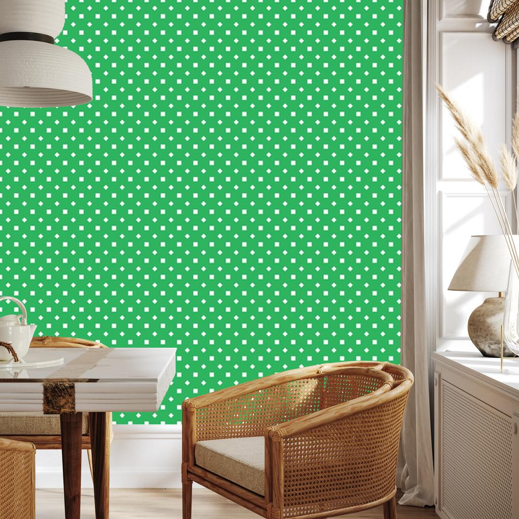 Wallpaper Dots Green, Top Green for Living Room and Bedroom 50x1000