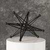 Wrought Iron Dot Line Ball Accessories Items Home Livingroom Table Metal Statue Decoration Study Office Desk Sculpture Ornaments