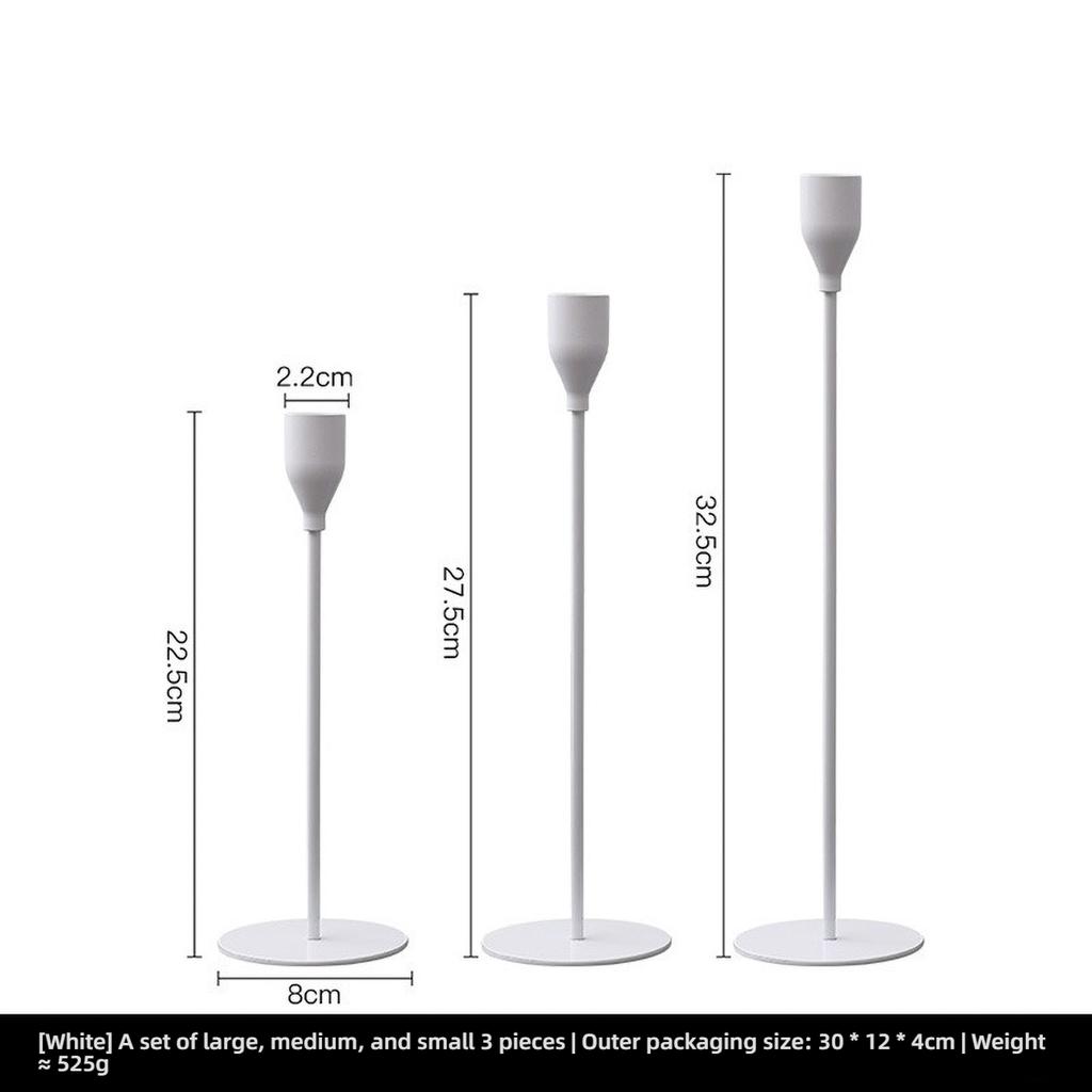 Gold Metal Pillar Candle Holder for Candles for Candles, Table Design Candlesticks Tabletop Decorative Home Dining Centerpiece