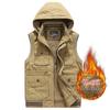 Men's Plus Size Fleece-Lined Outdoor Workwear Vest with Multi Pockets - New Autumn Arrival