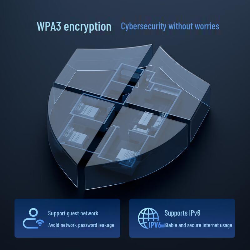 Tcl AX1500 WiFi 6 Dual-Band Gigabit Router (CN Version)