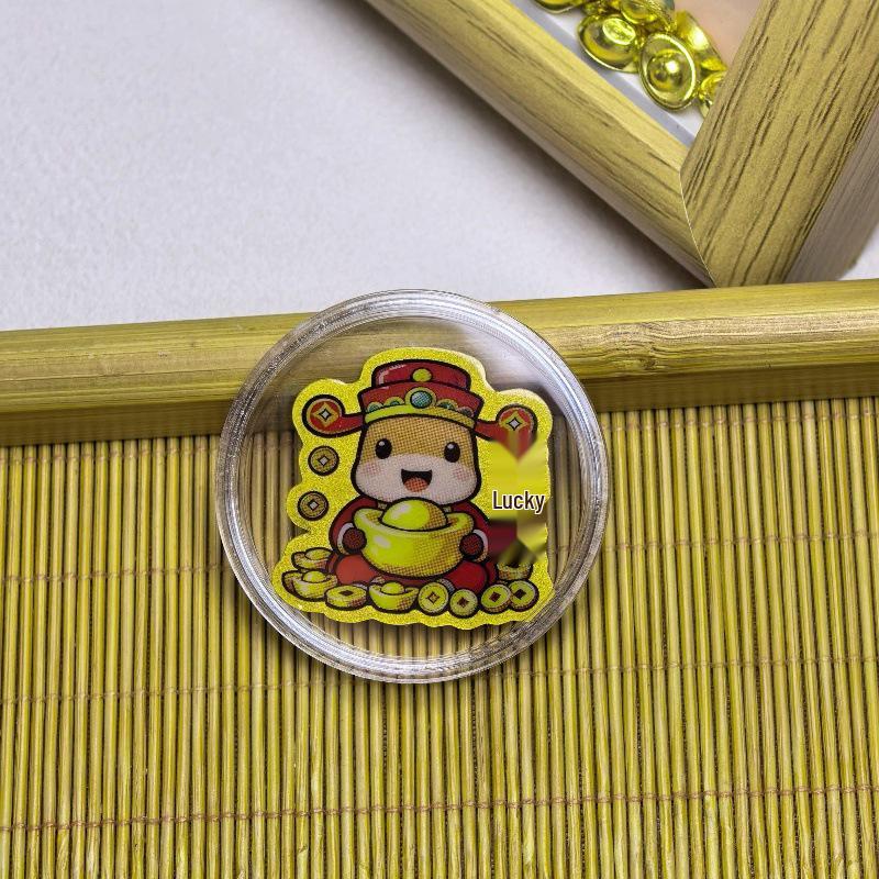 Year of the Horse 999 Pure Gold Cartoon Phone Sticker Series with Adhesive