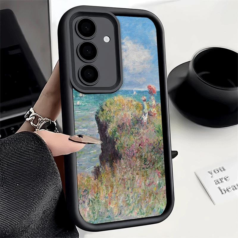 Phone Case for Samsung Galaxy A17 A16 A15 A14 A13 Claude Monet Oil Painting A56 A36 A26 A55 A35 A25 A54 A34 A24 A53 A33 A23 A07