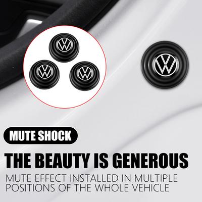 For B1 Car Door Anti-shock Silent Pads Trunk Buffer Sticker For Volkswagen VW R Polo Passat Rline Golf 4 5 6 Tiguan Jetta GTI ID.3