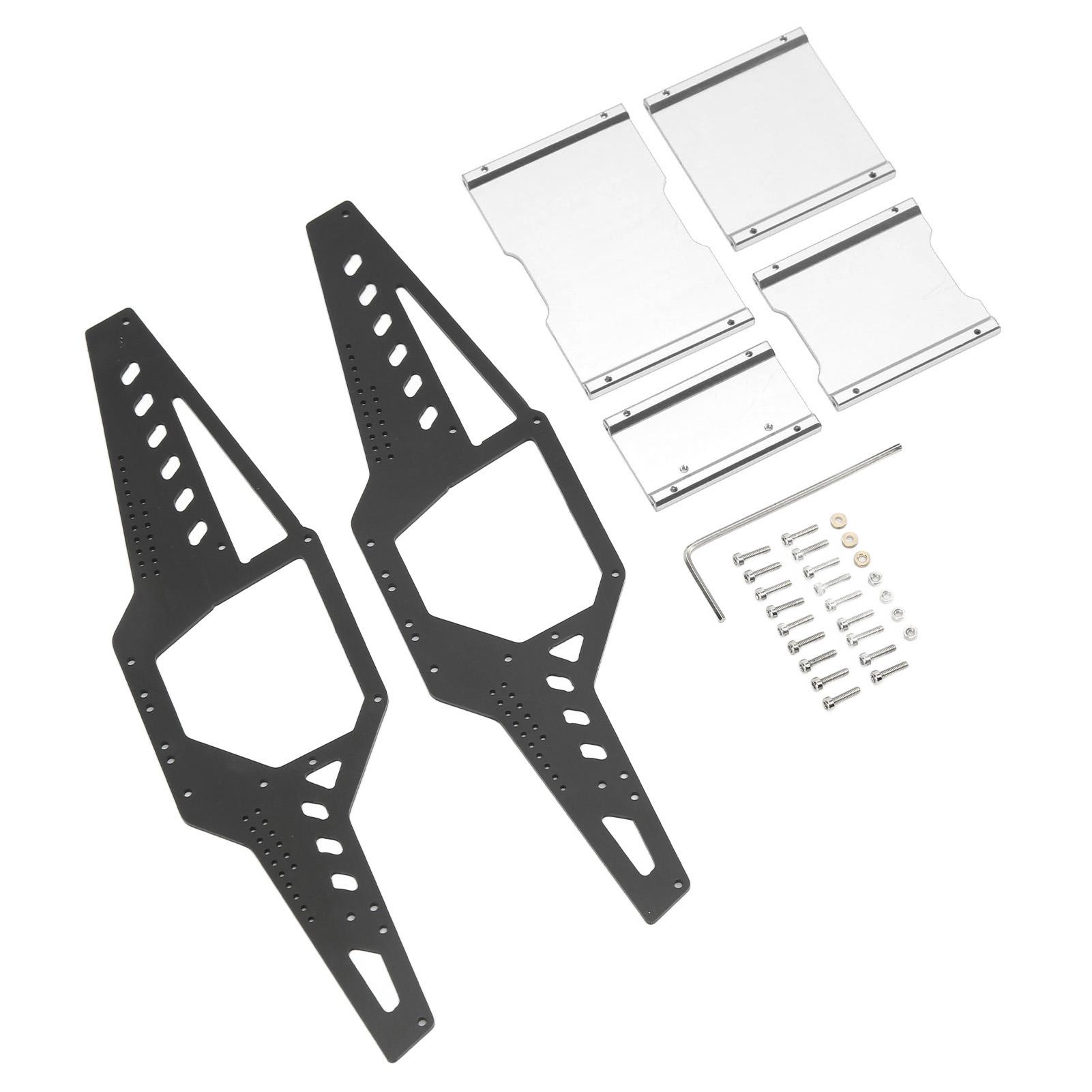 

Aluminum Alloy RC Car Frame Body Shell Roll Cage 1 24 RC Car Upgrade Parts for Axial SCX24 Red Silver срібний