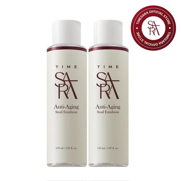 [1+1] TIME SARA Anti-Aging Snail Emulsion 150ml TIME SARA Snail Emulsion 150ml x 2